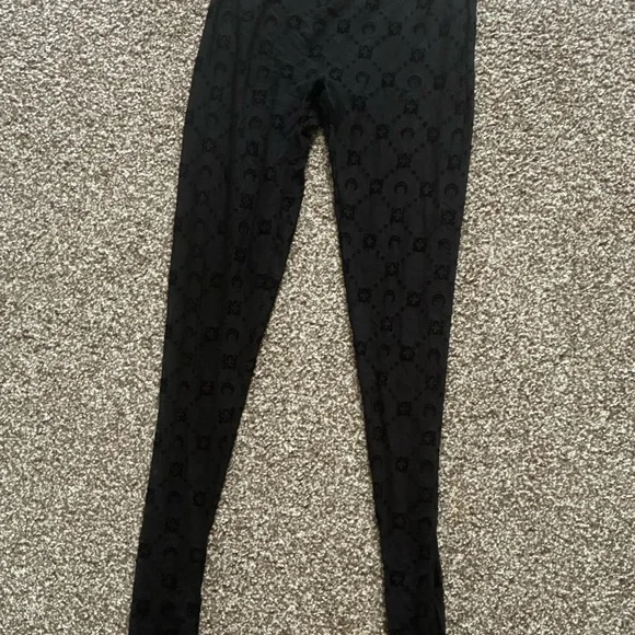 Marine Serre Black Sheer Textured Top and Tights - Picture 7 of 9